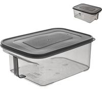Orion Récipient de cuisine Récipient alimentaire Boîte de stockage pour flocons de céréales Gruaux Farine Pâtes Sucre Produits en vrac avec couvercle Poignée de transport 2,6l MATRIX