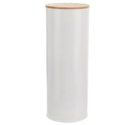 Orion Récipient de cuisine Récipient de conservation Boîte à provisions en métal blanc avec joint en silicone pour spaghetti WHITELINE 28,5 cm