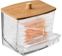 Orion Récipient Distributeur de Coton Boîte de rangement avec couvercle en bambou