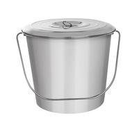 ORION Seau en acier inoxydable avec couvercle A 12 l