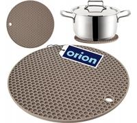 Orion Silicone Tapis de table 17x17cm Beige résistant à la chaleur