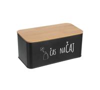 Orion Tea Time Box BLACK CZ, SK 20,3 × 10,3 × 9 cm, étain/bambou