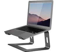 Orionstar Support Ordinateur Portable, Support PC Portable Bureau Ergonomique, Support Macbook Pro Air, Rehausseur Ordinateur Portable Ventilé pour Dell Apple Laptops Tablettes 10"-15,6" (Noir)