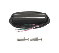 Oripure AlNiCo 5 Micros à double lame à enroulement chaud Micro à simple bobinage Humbucker 13.6K pour guitare électrique Fender Strat/Squier, Noir