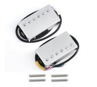 OriPure Alnico 5 micros Humbucker scellés pour guitares, chromé, 7,2 K + micro chevalet, 16,6 K, compatible avec les pièces de guitare LP