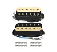 OriPure Alnico Lot de 5 micros de guitare électrique Humbucker double bobine pour mât 7,2 K+ et micro pont 8,4 K pour guitare électrique Zebra.