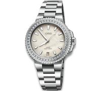ORIS Aquis Date Diamonds 36,5mm 73377924956MB - Femme - 37 mm - Analogique - Automatique - Verre saphir