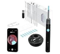 ORISCOPE - Nettoyeur d'Oreille Intelligent avec Caméra HD, Otoscope Oreille Visuel, Compatible iOS Android, Kit 9 Pièces, Silicone Alimentaire, Charge Type-CD, ésinfection UV