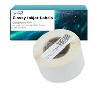 Oritdge Étiquette en Papier Continu 2" pour Epson Étiquettes Autocollantes Continues 51 mm x 30.48 m Compatible pour Epson TM-C3500, TM-C3400, Primera LX500 & LX400