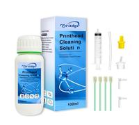 Oritdge Kit de Nettoyage DTF Têtes d'impression 100ml pour DTF Solution Liquide de Nettoyant Têtes d'impression Compatible pour Epson L1800 XP15000 R1390 XP600 4720 i3200 i1600 Imprimante