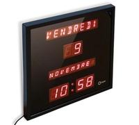 Orium 11561 Horloge à date digitale Plastique/Verre Noir 28 x 28 x 4,2 cm