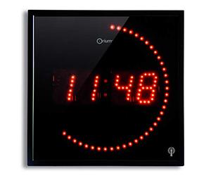 Orium Horloge à LED Radio contrôlée
