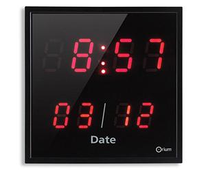 Orium Horloge LED Date - Rouge