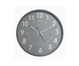 Orium Horloge silencieuse, mouvement à quartz, gris