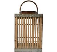 Orium - Lanterne solaire bambou Carrée G