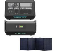 Orium - Station électrique IZYWATT.eco 2048Wh injection réseau + panneau solaire 315W + batterie Izywatt.extra