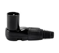 Orivin Connecteur XLR 3 Broches mâle coudé à Angle Droit, adapté aux câbles Audio XLR DIY