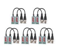 Orivin Émetteur-récepteur vidéo passif Balun, 5 paires de connecteurs BNC, pour système de caméra HD-CVI/TVI/AHD/CCTV