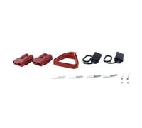 Orivin Kit de connecteurs de batterie Anderson 175 A, câbles de démarrage à connexion rapide 600 V avec poignée et couvercle pour remorque de camping-car (rouge)