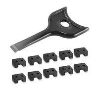 Orivin Lot de 10 verrous de port USB noirs avec n plastique, étanchéité physique pour la sécurité des données, matériau PP, adapté au bureau et au lieu de travail.