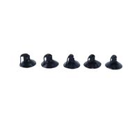 Orivin Lot de 24 mini-ventouses puissantes - 3,8 cm en PVC noir, multifonctions pour voiture et maison