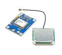 Orivin Module GPS GY-NEO6MV2 pour contrôle de vol avec antenne céramique, module de positionnement par satellite compatible APM 2.5, interface RS232 TTL