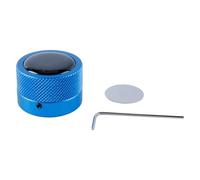 Orivin Porte-craie de billard rond, outil pratique, accessoires de billard, mini étui magnétique pour pointes de craie, boîte ronde pour billard (bleu)