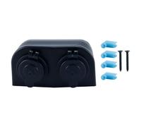 Orivin Prise allume-cigare double 12 V verrouillable et support pour prise allume-cigare, pour voiture et bateau