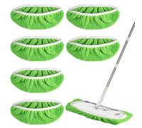 Orixo 8 Pièces Lingettes Reutilisable pour Swiffer Sweeper, Chiffons Réutilisables pour Swiffer Sweeper Mop, Serpillière Humide Et Sèche en Microfibre, pour AdaptéEs à Tous Types De Sols(25,4x11,5cm)