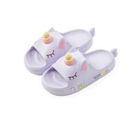 OrJana Sandales Licorne. Chaussons piscine antidérapants. Chaussons d'été. Sabots imperméables, Slide lilas, 31 EU