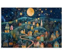 Orjdjz Wxkbl Affiche de la Nuit de lune de Gustav Klimt pour la pièce Esthétique Toile de la maison Art mural Gustav Klimt Peintures et gravures pour la décoration 30x40cmx1 sans cadre