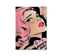 Orjdjz Wxkbl Couple Par Roy Lichtenstein Affiches Roy Lichtenstein Toile Art mural Peinture esthétique Pop Impressions pour la décoration intérieure Photo 50x70cmx1 Sans cadre