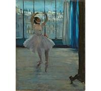 Orjdjz Wxkbl Danseuse posant par Edgar Degas Affiche et estampes Abstrait Wal Art Edgar Degas Danse Fille Peinture Toile pour la maison Photo Décor 60x80cmx1 Sans cadre
