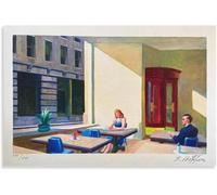 Orjdjz Wxkbl E-dward Hopper Poster《Lumière du soleil dans une cafétéria》 Toile Wall Art E-dward Hopper Impressions Peinture Rétro pour Bureau Décoration Murale Photo 50x75cm Sans Cadre