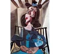 Orjdjz Wxkbl Fille en chaise par Pablo Picasso Affiche et impression Art mural abstrait Peinture sur toile Picasso pour bureau à domicile Décoration murale 30x40cm Sans cadre