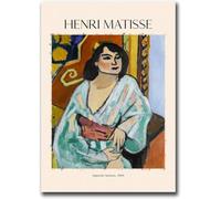 Orjdjz Wxkbl Henri Matisse Affiche et estampes Henri Matisse《Femme Algérienne 1909》Toile Art Mural Henri Matisse Peinture Pour Maison Art Mural Décor 40x65cmx1 Non encadré