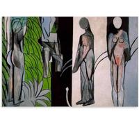 Orjdjz Wxkbl Henri Matisse Art Mural Henri Matisse Affiche (Baigneurs Au bord d’une Rivière) Peinture sur toile Impressions Rétro Image Abstraite pour la Décoration Intérieure 40x65cm Sans Cadre