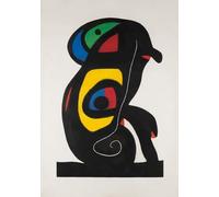 Orjdjz Wxkbl La Brahmane de Joan Miro Toile Peinture Surréalisme Art mural Tableau abstrait Poster et gravures pour décor mural de bureau 30x40cm Sans cadre