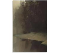 Orjdjz Wxkbl Surréalisme symbolisme Affiche et estampes par Zdzislaw Beksinski Wall Art Zdzislaw Beksinski Peinture sur Toile pour la décoration d’intérieur Photo 40x60cm sans Cadre