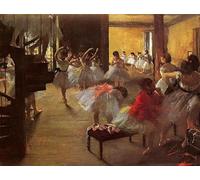 Orjdjz Wxkbl The Dance Class par Edgar Degas Affiche et tirages Abstrait Wal Art Edgar Degas Dance Girl Toile de peinture pour la maison Décoration de tableau 30x40cm Sans cadre