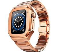 ORKDFJ Bracelet de montre en acier inoxydable, compatible avec Apple Watch Ultra 8 7 6 SE 5 4 44/45 mm 49 mm, kit de modification de bracelet en métal noble à faire soi-même, For44MM, Agate