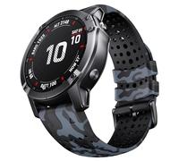 ORKDFJ Bracelet de montre en Silicone 22mm, pour Garmin Fenix 6, 7, 8 Sapphire, 6 Solar, 5 Plus, 4, Forerunner 935, 945, 955, 965(Camo grey)