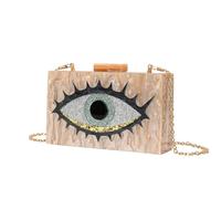 ORKDFJ Fashion Trend Sac à main en acrylique nacré pour les yeux Sac à bandoulière à une épaule Sac pour téléphone, abricot, Taille unique