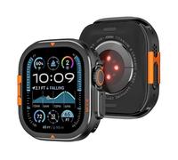 ORKDFJ Metal Case for Apple Watch Ultra 2 49mm Series 10 46mm Protector Case Aluminum Cover Bumper Frame for IWatch Series 10 9 8 7 6 5 4 SE Watch Cases(Black,Series 10 46mm)