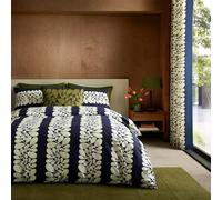 Orla Kiely Just Contempo Parure de lit 100 % coton Motif rayures Sycomore Bleu ciel 230 x 220 cm