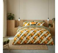 Orla Kiely Just Contempo Parure de lit avec housse de couette 100 % coton Motif rayures Multicolore 200 x 200 cm