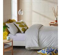 Orla Kiely Parure de lit 100 % coton Motif petite tige Gris clair 50 x 75 cm