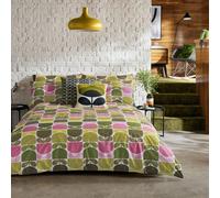 Orla Kiely Parure de lit avec housse de couette et 2 taies d'oreiller, super king size 260 x 240 cm
