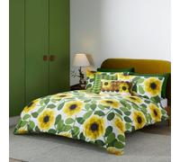 Orla Kiely Parure de lit - Housse de couette géante 100 % coton Motif nénuphar citron (King Size (230 x 220 cm)