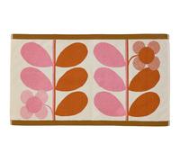 Orla Kiely Serviette de bain Stem Bloom Duo Blush - Tapis de bain, 50 x 90 cm